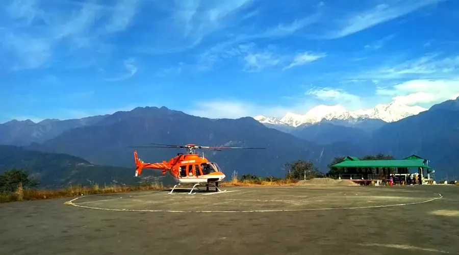 Helicopter Ride In Sikkim